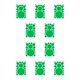 thumbnail image 2 of Moyic 1 Juego de calcomanías de pared, decoración de escena, adornos de fondo redondeados DIY simples, decoración de la habitación de los niños, Verde 210*297mm 10piezas Moyic CBP389225, 2 of 4