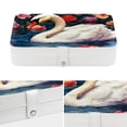 thumbnail image 4 of Swan Portable PU Leather Jewelry Organizer with Removable Compartment, Necklace Holder, Bracelet Holder, and Jewelry Boxes, 4 of 6