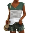 thumbnail image 2 of Ketyyh-chn99 Womens Sleeveless Tops Outerwear Cropped Vests Sleeveless Cami Shirt Slim Solid Ribbed Tank Top Green,L, 2 of 5