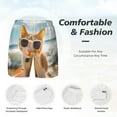 thumbnail image 3 of Balery Surfing Cat Sun Mens Swim Trunks Swim Shorts for Men Quick Dry Inseam Beach Shorts with Compression Liner Pocket-Small, 3 of 9