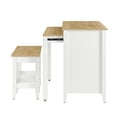 thumbnail image 6 of Farmstead3-Piece Kitchen Island and Stool Set in Oak White, 6 of 11