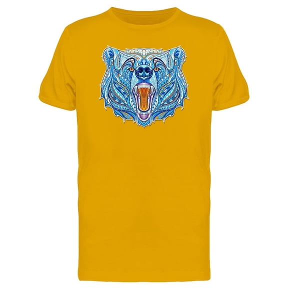 Growling Bear Head Animal Tee Men's -Image by Shutterstock