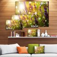 thumbnail image 3 of Beautiful Purple Wild Flowers - Large Floral Canvas Art Print, 3 of 4