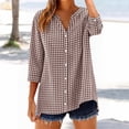 thumbnail image 2 of Easter oversized tshirts for women Fashion Casual Printed Shirts 3/4 Sleeve Button Down Shirts short sleeve shirts for women, 2 of 4