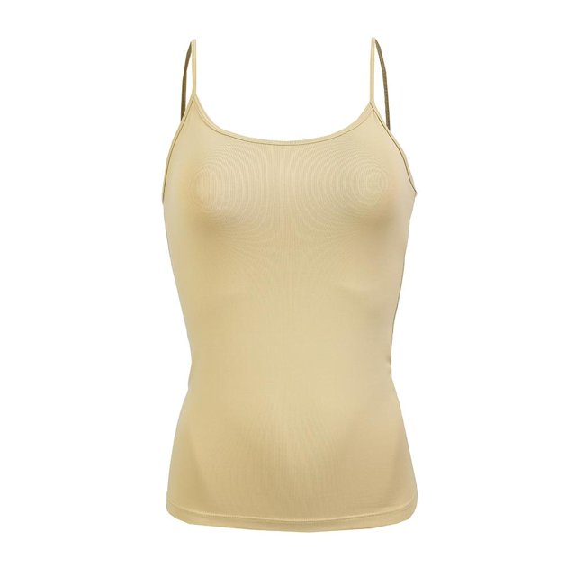 Top George para Mujer, Beige Tirante Delgado Talla M