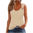 thumbnail image 3 of Jacenvly Liquidation Mode Femme Débardeur Imprimé Décontracté Sans Manches T-shirt Ample Blouse Haut, 3 of 6