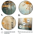 thumbnail image 3 of Designart "Golden Reflections Birch Woods I" Tree Birch Floater Framed Wall Art Living Room, 3 of 7