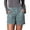 Blue, variant on tasrioml Women's Cargo Shorts Pull on High Waist Stretchy Shorts Casual Slim Shorts with Pockets Summer Beach Outfit