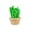 A, variant on mdesiwst Mini Artificial Cactus Plants in Pot Miniature Potted Green Cactus Figurine for DIY Micro Landscape Fairy Garden Accessories Plant Pots Bonsai Crafts