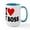 White/Blue Inside, variant on - Ilove_Myboss Ceramic Mug - 15 oz Ceramic Large White Novelty Mug