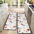 thumbnail image 4 of Kitchen Rugs Sets Of 2,Pioneer Flower Floral Print Pattern Anti Fatigue Kitchen Mat Rugs Non Slip Washable,Decorative Kitchen Floor Mats for Kitchen,Sink,Laundry,17"x47"+17"x47", 4 of 5