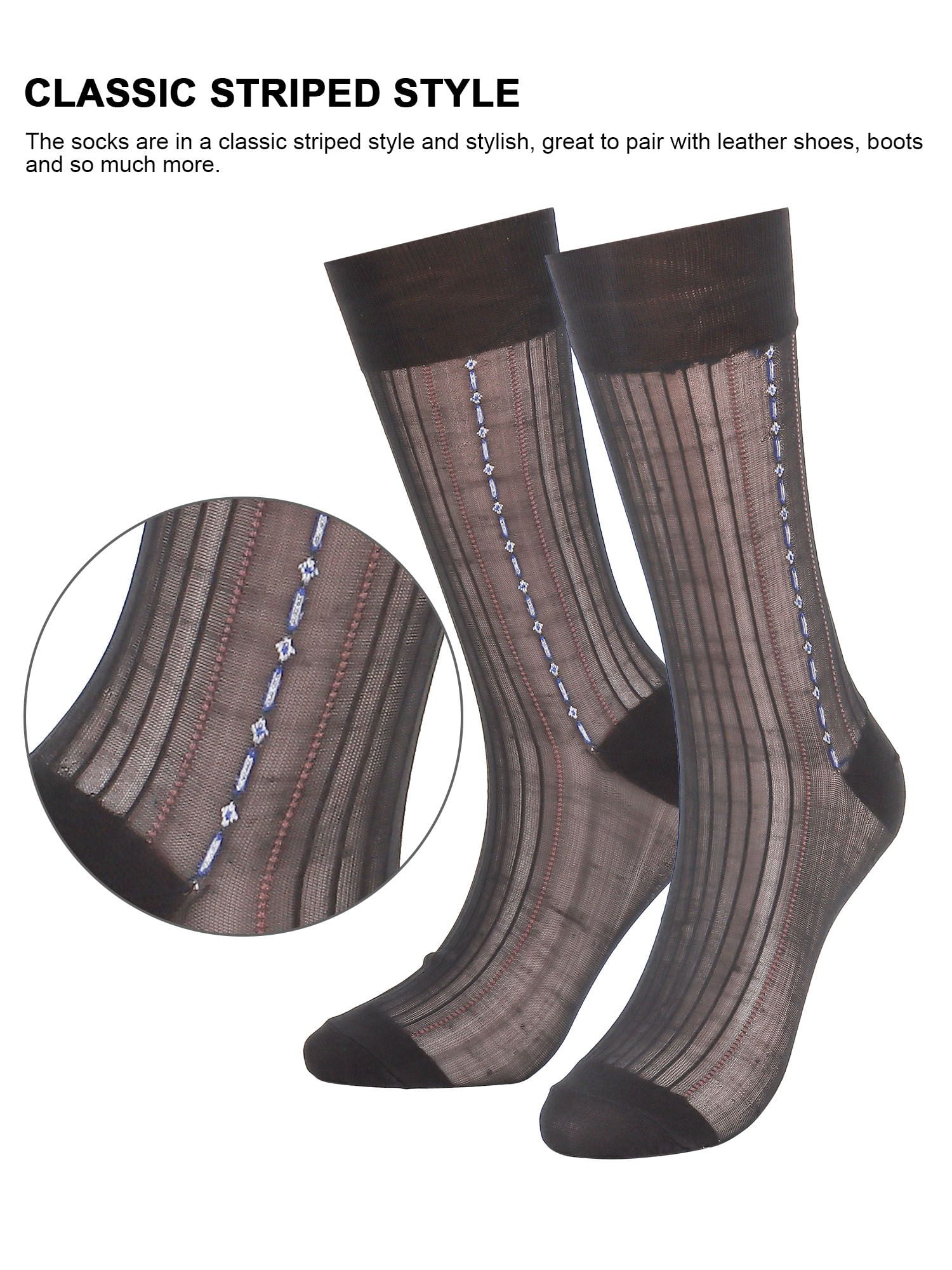 Socks With Logo At Front White/Dark Grey/Dark Blue/Black/Grey- 5 Pairs
