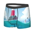 thumbnail image 5 of Goofa Lighthouse Sea Port Printed Men's Boxer Briefs Underwear, Moisture-Wicking Underwear, Trunk,Soft and Breathable Cotton Underwear-XX-Large, 5 of 9