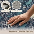 thumbnail image 6 of ODIKA Navy Animals Octopus Ocean Mosaic Nautical Tentacle Wave Border for Home Office, Gaming Room, Under Desk, Non-Slip Chair-Friendly, 6 of 7