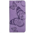 thumbnail image 2 of TECH CIRCLE Embossed Butterfly Case for 2022 iPhone 14 Pro Max (6.7") - Protective Foldable Stand Flip Case (Purple), 2 of 7
