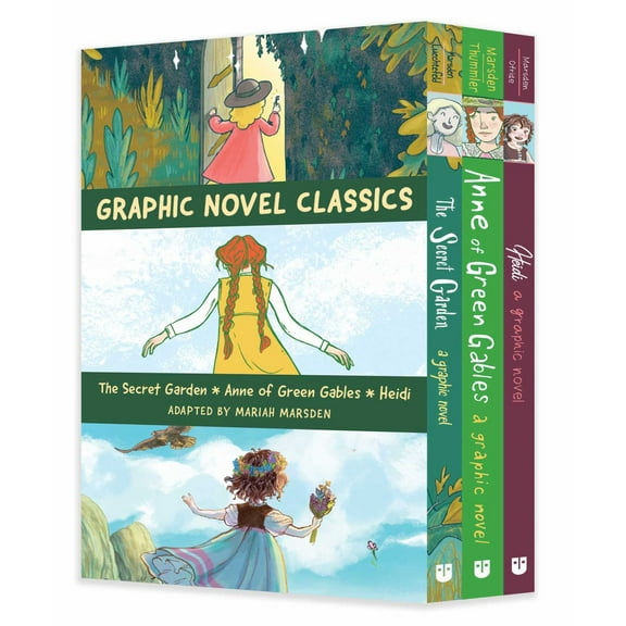 Graphic Novel Classics: the Secret Garden, Anne of Green Gables, and Heidi (Paperback)