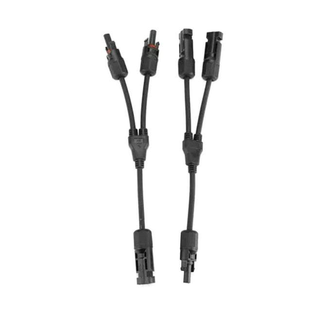 jifeng Solar Panel Y Branch Cable Connection Wire Plug Tool Kit for Solar Panel Easy to Install Plug and Play 1 Pair Solar Connector Length 28cm