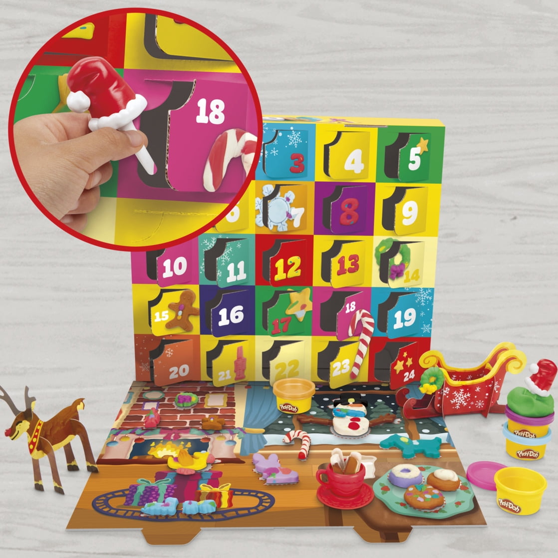 Calendrier de l'Avent Play-Doh, +24 surprises, Montessori, dès 3 ans