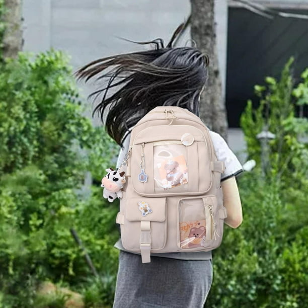 Bolsas de Anime escolar de viaje para adolescentes informal antirrobo regalo blanco Hugo lindas mochilas Bodega Aurrera en linea