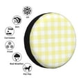 thumbnail image 5 of Bingfone Lemon Yellow Checkboard Spare Tire Cover Weatherproof Universal Wheel Protectors For Rv Camper Travel Trailer Suv Truck-17 Inch, 5 of 9