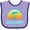 Lavender and Purple, variant on Inktastic Summer Enjoy the Sunshine Panama City Florida in Blue Boys or Girls Baby Bib