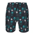 thumbnail image 3 of Fotbe Animal Footprints Trajes de Baño Estampados para Hombre, Shorts de Verano de Secado Rápido, Ropa de Playa, Bañadores-X-Large, 3 of 6