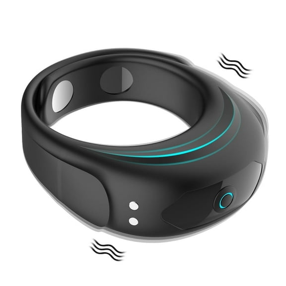 Vibrating Penis Ring with Adjustable Buckle, XBONP Rechargable Penis Vibrator Stretchy Silicone, Sex Toys for Men and Couples
