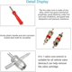 thumbnail image 3 of Tire Valve Tool, Car Tire Repair Tool Kit, Tire Valve Repair Tool, Valve Core Remover Red, Car Replacement with 4 in 1, Tire Valve Repair Tool and Val, 3 of 4