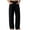 #Black, variant on Fanshiluo Men's Solid Color Wide Leg Jeans, Mid Rise Loose Fit Casual Denim Pants,L,Big and Tall Men