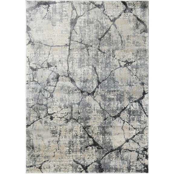 Mayberry Rug PC6156 8X10 7 ft. 10 in. x 9 ft. 10 in. Pacific Astrid Area Rug, Gray