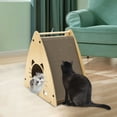 thumbnail image 2 of Cat Scratcher Cardboard Lounge Bed House Pet Cat Scratching Board Durable Brown Cat  Bed, 2 of 22