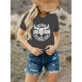 thumbnail image 2 of XCHQRTI Western Shirts Women Graphic Tees Casual Cowboy Rodeo Tshirts Desert Cactus Vintage Short Sleeve Tee Tops, 2 of 6