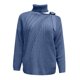 thumbnail image 3 of Gibobby SuéTer Para Mujeres Para Frío Moda mujer cuello manga larga fuera del hombro Colorblock suéter de punto Top(Azul,G), 3 of 4