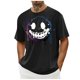 thumbnail image 5 of Top de Manga Corta, Hombre Casual Impreso Cuello de la Tripulación Camiseta, Manga Corta Blusa de Verano Poliéster, 5 of 9