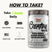 Psycho Pharma Creatine - 5g of Premium Creatine Monohydrate per Serving, Unflavored, 100 Servings