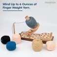 thumbnail image 2 of Wooden Yarn Winder and Swift for Crocheting, Knitting | Umbrella Yarn Swift and Ball Winder Combo Large Capacity | Handcrafted Jumbo Yarn Winder from Inanosa - Rosewood & Beechwood (Winder + Swift), 2 of 5