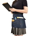 thumbnail image 2 of Yayeee Waist Apron with Pockets for Cooking Waterproof Half Server Aprons, Cat Planet, 2 of 7