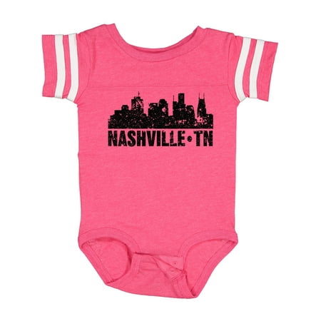 

Inktastic Nashville Skyline Grunge Gift Baby Boy or Baby Girl Bodysuit