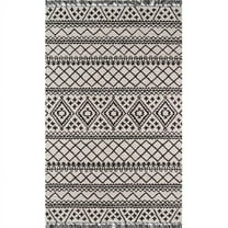 Momeni Tahoe Wool Hand Tufted Grey Area Rug 5' X 8'