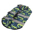 thumbnail image 4 of Dog Life Jacket, D Ring Adjustable Dog Life Preserver Stylish Reflective Stripe High Buoyancy Tear  With Handle For Boating S,M,L, 4 of 8