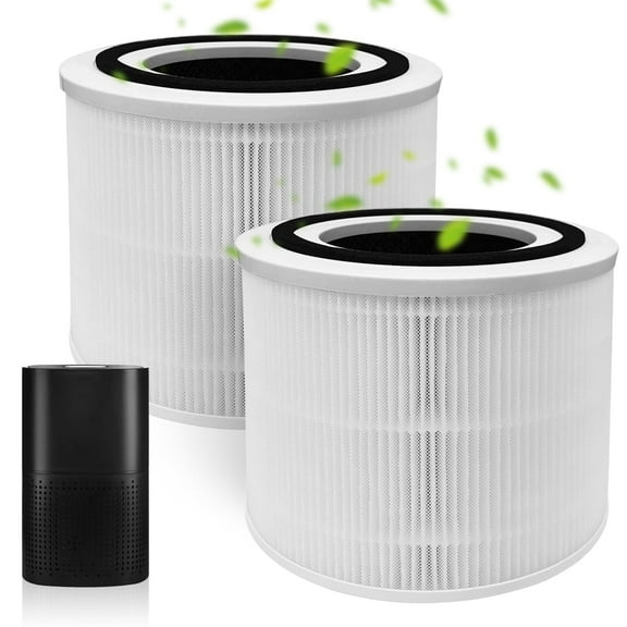 2 Pack HP-14 240 Replacement Filters Compatible with PuroAir 240, 3-Stage Filtration, 99.9% Pollutant Removal for Home (White)