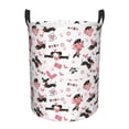 thumbnail image 1 of Fotbe Dachshund Dog Puppy Cesto de Ropa con Asas, Cesto Impermeable de Gran Capacidad, Bolsa de Lavado para Dormitorio, Cesto de Ropa con Ruedas y Asas-Small, 1 of 6