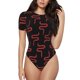 thumbnail image 1 of Balery Red Snake Body de cuello redondo de manga corta para mujer Tops de manga corta Tops básicos-X-Large, 1 of 7