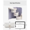 thumbnail image 4 of Organizador de joyas Vlando Wedding - Funda de viaje para mujer, color blanco, 4 of 9