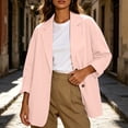 thumbnail image 6 of CHGBMOK Blazers for Women Business Casual Long Sleeve Suit Jacket Lapel Button Down Suit Jacket with Pockets, 6 of 9