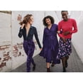 thumbnail image 2 of Scoop Women's Pleated Floral Midi Dress with Handkerchief Hem, Sizes XS-XXL, 2 of 5