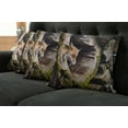 thumbnail image 2 of Ambesonne Animal Throw Pillow Cover 4 Pack, Exotic Furry Creature, 16", Tan, 2 of 6
