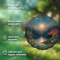 thumbnail image 3 of 3D Metal Hanging Wind Spinners - Circular Design with Concentric Patterns for Yard & Garden Decor - Serene Lake & Mountain Scene, 3 of 6
