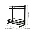 thumbnail image 2 of FUTUREORYY 1Pack Kitchen Shelf Rack Iron Tidy Organization For Cooking Enthusiasts In Kitchen, 2 of 8