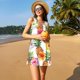 thumbnail image 3 of Balery Hawaiian Pineappl Vestidos de verano para mujer con estampado: vestido holgado sin mangas, vestido playero informal y cómodo para días calurosos., 3 of 7
